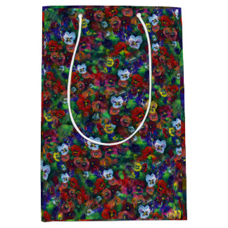 Sacola Para Presentes Média Saco Pansy Gift (vermelho)