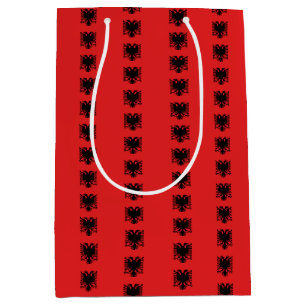 Sacola Para Presentes Média Saco para presentes com bandeira albanesa