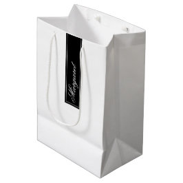 Sacola Para Presentes Média Saco Personalizado Nome Stylish