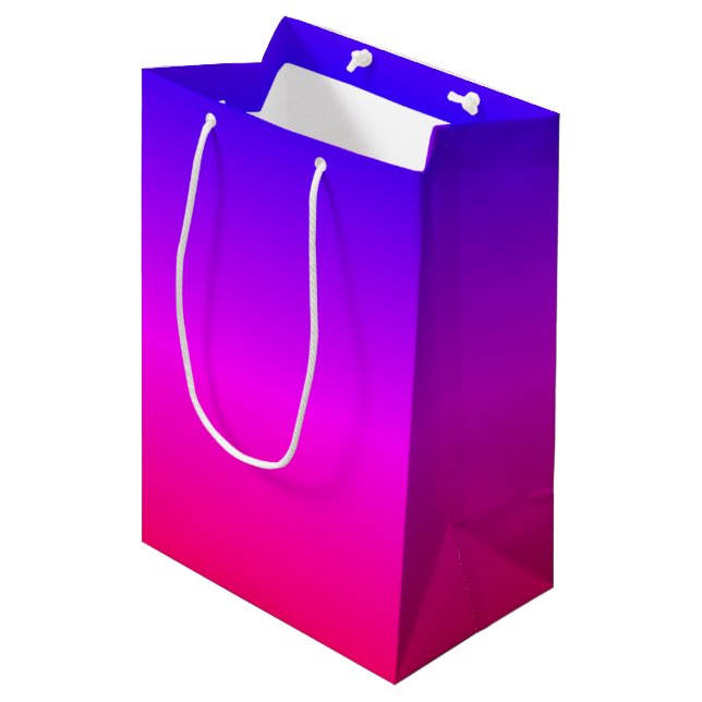Sacola Para Presentes Média Saco Presente Cor Neon (Frente inclinada)