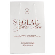 Sacolinha de Boas-Vindas de Casamento Moderna e El