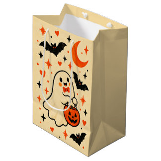 Sacola Para Presentes Média Sacolinha de Favor de Festa de Halloween de Fantas