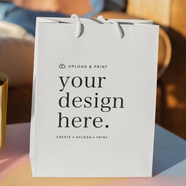 Sacola Para Presentes Média Sacolinha de Presente Envie seu Design (Versatile gift bags for business, weddings, special occasion events, gifting & more!)