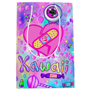 Sacola Para Presentes Média Sacolinha de Presente Média - Eu Amo Kawaii Colori