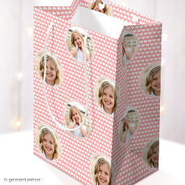 Sacola Para Presentes Média Sacos de Aniversário de Crianças com Foto Personal