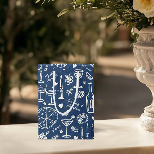 Sacola Para Presentes Média Sacos de boas-vindas ilustrados de casamentos feit