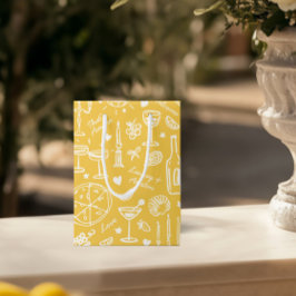 Sacola Para Presentes Média Sacos de boas-vindas ilustrados de casamentos feit