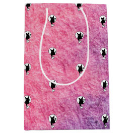 Sacola Para Presentes Média Sacos de Presente de Halloween Rosa pela Poeta Adi