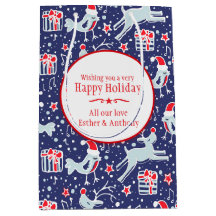 Sacos de presente de Natal personalizados