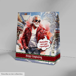 Sacola Para Presentes Média Sacos de Presente de Natal Personalizados com Acen
