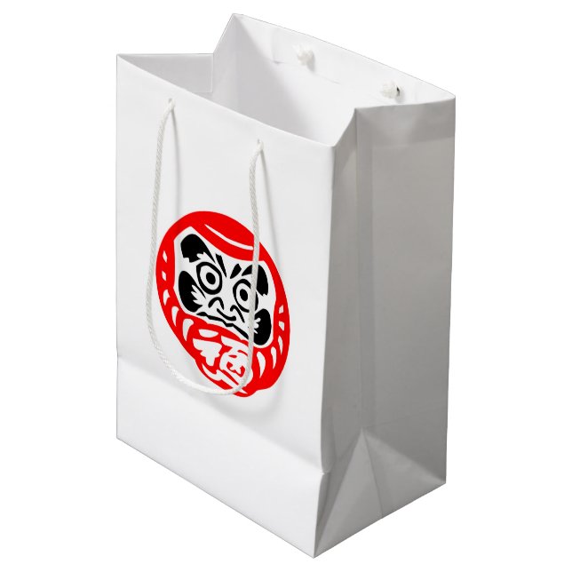 Sacola Para Presentes Média Sacos de presentes de bonecas Daruma (Frente inclinada)