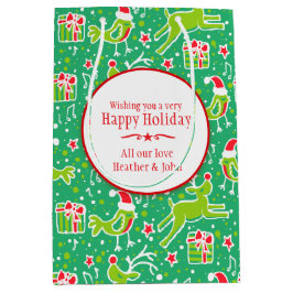 Sacola Para Presentes Média Sacos-presente de Natal personalizados e musicais