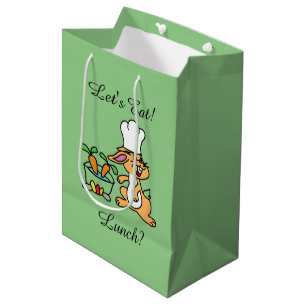 Sacola Para Presentes Média Sage Green Bunnie Cook Lunch Bag