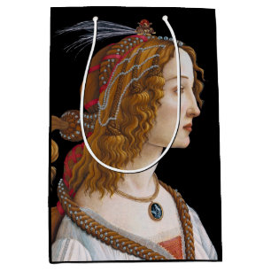 Sacola Para Presentes Média Sandro Botticelli - Retrato de Simonetta Vespucci