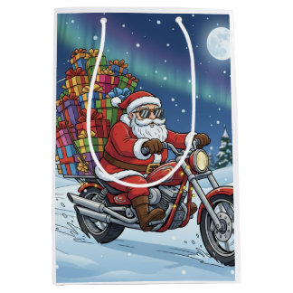 Sacola Para Presentes Média Santa’s Surprise Gift Bag