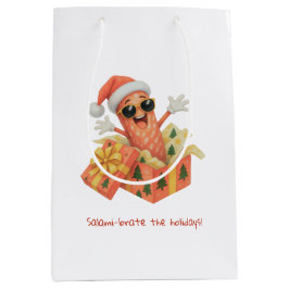 Sacola Para Presentes Média saúdam o Natal com salame!