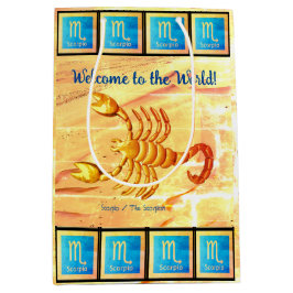 Sacola Para Presentes Média Scorpion Baby Scorpio (24 de outubro - 21 de novem