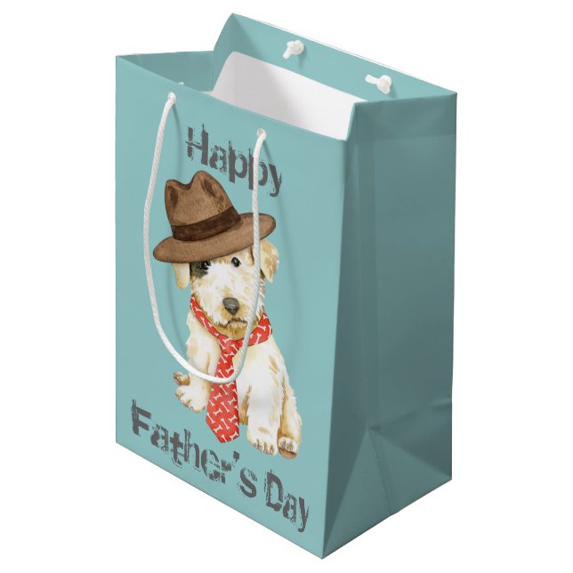 Sacola Para Presentes Média Sealyham Terrier Pai Média Gift Bag (Frente inclinada)