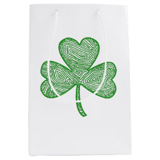 Sacola Para Presentes Média Shamrock