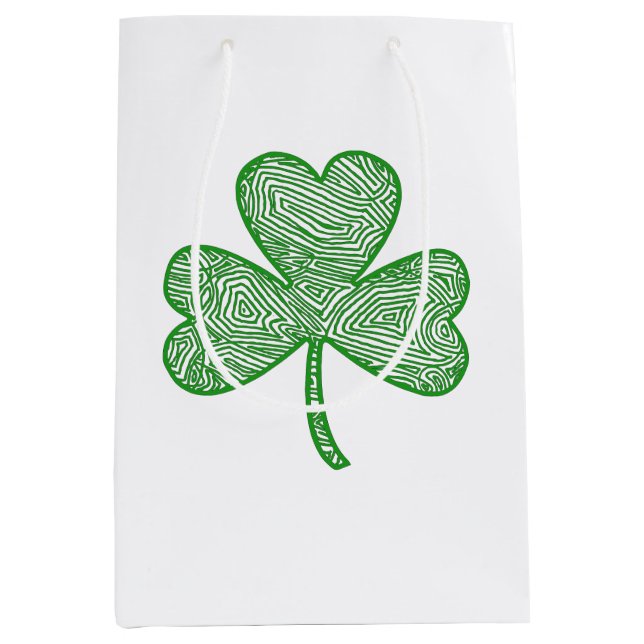 Sacola Para Presentes Média Shamrock (Frente)
