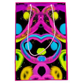 Sacola Para Presentes Média shiny Abstract art