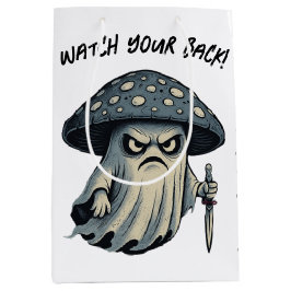 Sacola Para Presentes Média Shroom do Assassino - Fantasma Louco com Faca