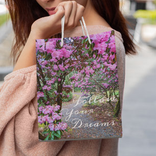 Sacola Para Presentes Média Siga seu caminho do jardim dos sonhos