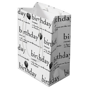 Sacola Para Presentes Média Significado do Dicionário para ANIVERSÁRIO