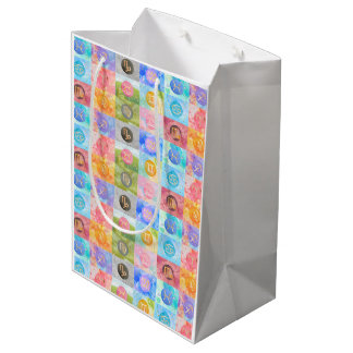 Sacola Para Presentes Média Signos Astrológicos do Zodíaco Arte de Aniversário