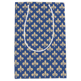 Sacola Para Presentes Média Símbolos Fleur-de-lis