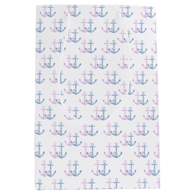 Sacola Para Presentes Média Simples Anchor Duo! (Frente)