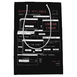 Sacola Para Presentes Média Sistema Offline - Design Techno-Brutalist