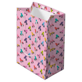 Sacola Para Presentes Média Skates de Rolamento com Design de Gift-Bag