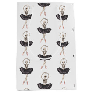 Sacola Para Presentes Média Skeleton Ballerina - Graça Assustadora Conhece Gót