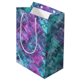 Sacola Para Presentes Média slipstream digihatch - verde aqua e roxo :