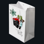 Sacola Para Presentes Média Snowman Christmas Seasons saúda os sacos de presen<br><div class="desc">Bagagens de presentes de Natal</div>