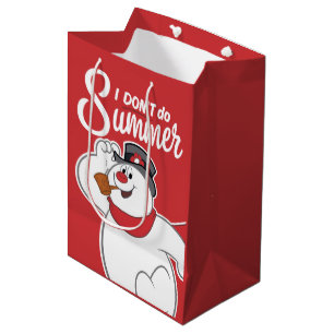 Sacola Para Presentes Média Snowman™ congelado Eu não faço verão