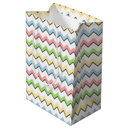 Sacola Para Presentes Média Sombra Pastel da Chevron-Gota por Shirley Taylor