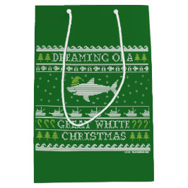 Sacola Para Presentes Média Sonho com Excelente de aparência de Natal Branco