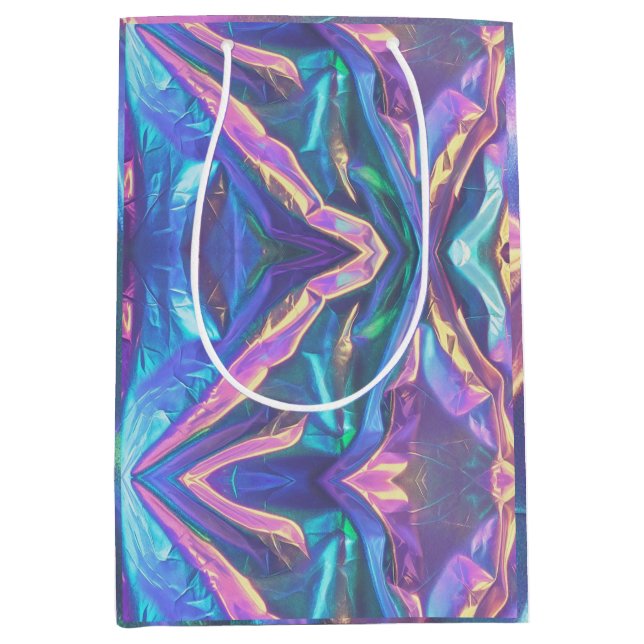 Sacola Para Presentes Média Sonho Holográfico (Frente)