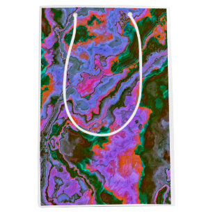 Sacola Para Presentes Média Sour Marble