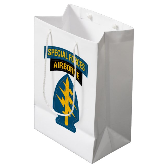 Sacola Para Presentes Média Special Forces insignia Airborne Tab (Frente inclinada)