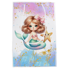 Sacola Para Presentes Média Splish Splash Sereid Play Party Gift Bag