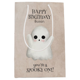 Sacola Para Presentes Média Spooky One Kawaii Ghost Halloween Aniversário