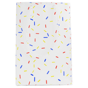 Sacola Para Presentes Média Sprinkles Gift Bag do Jimmy de Cor Primária