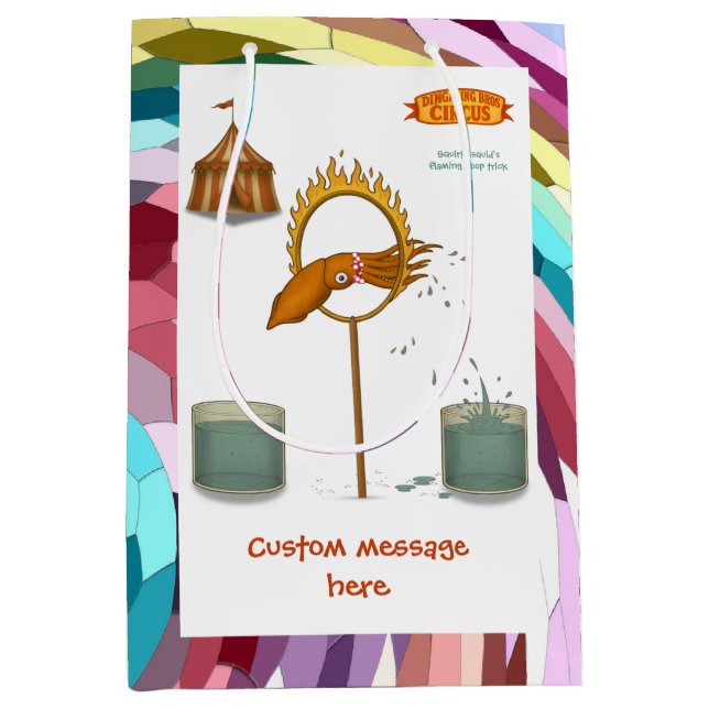 Sacola Para Presentes Média Squirty squid (Frente)