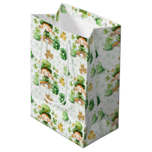Sacola Para Presentes Média St Patricks Lucky One Primeiro Aniversário