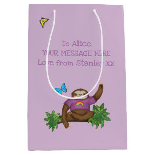 Sacola Para Presentes Média Stanley Sloth, bolsa de presente personalizada rox