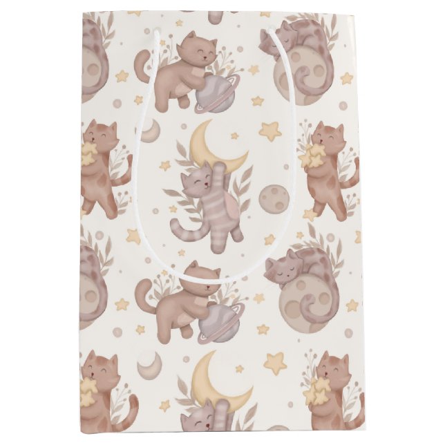 Sacola Para Presentes Média Star Kittens (Frente)