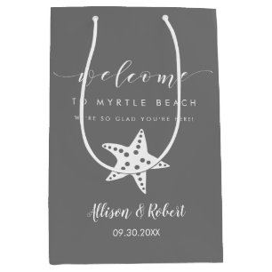 Sacola Para Presentes Média Starfish Welcome Bag for Destination Wedding Guest